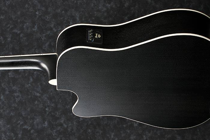 Guitarra Electroacustica Ibanez Art Wood Aw84Ce-Weathered Black Open Pore - The Music Site