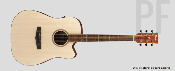 Guitarra Electroacustica Ibanez Pf10Ce Open Pore Natural - The Music Site