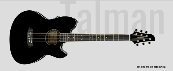 Guitarra Electroacustica Ibanez Talman Tcy10E Bk - The Music Site