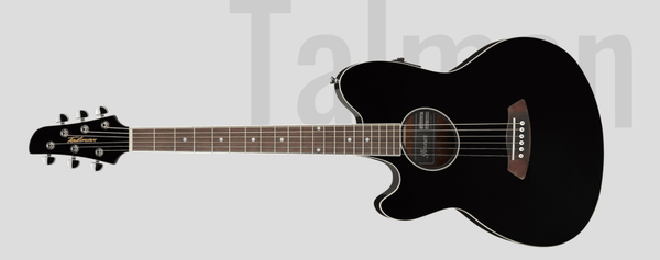 Guitarra Electroacustica Ibanez Talman Zurda Tcy10Le- Black High Gloss - The Music Site