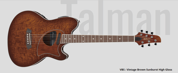 Guitarra ElectroAcustica Ibanez Tcm50-Vbs - The Music Site