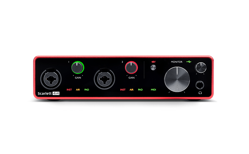 Interfaz Focusrite Scarlett 4I4 Iii Generacion - The Music Site