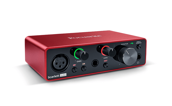 Interfaz Focusrite Scarlett Solo Iii Generacion -2In2 Usb - The Music Site