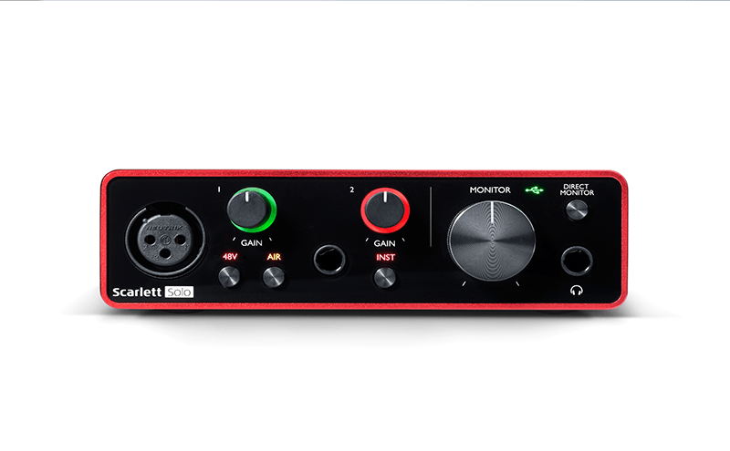 Interfaz Focusrite Scarlett Solo Iii Generacion -2In2 Usb - The Music Site