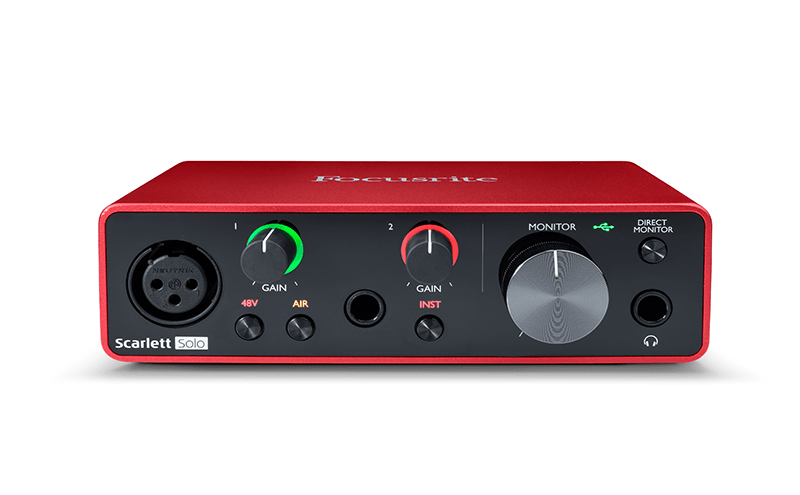 Interfaz Focusrite Scarlett Solo Iii Generacion -2In2 Usb - The Music Site