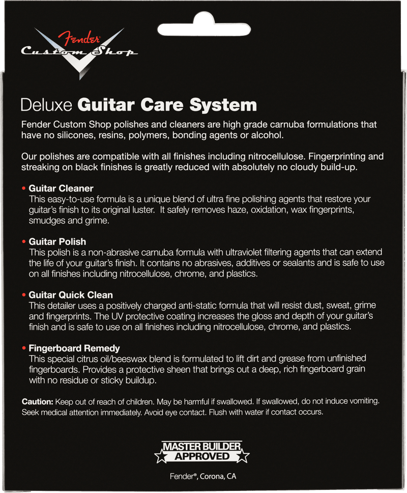 Kit Fender De Limpieza Custom Shop X 4 0990539000 - The Music Site