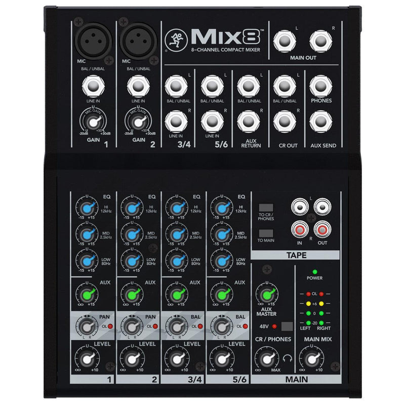 Mezclador Mackie Mix8 - The Music Site