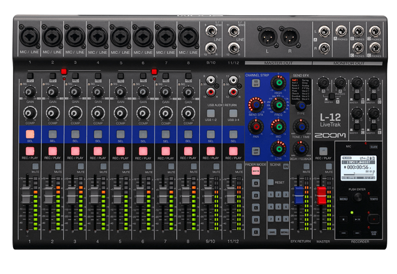 Mezclador Zoom L-12 - The Music Site