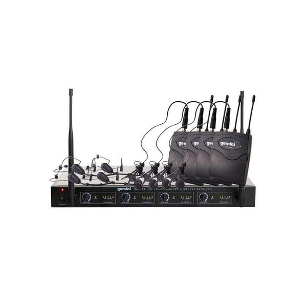 Microfono Gemini Uhf-04Hl-S1234 Inalambrico 4 C - The Music Site