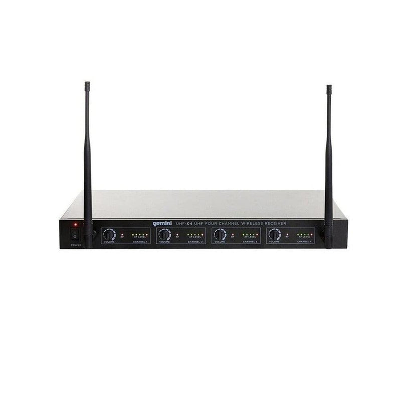 Microfono Gemini Uhf-04M-S1234 Inalambrico 4 Canal - The Music Site