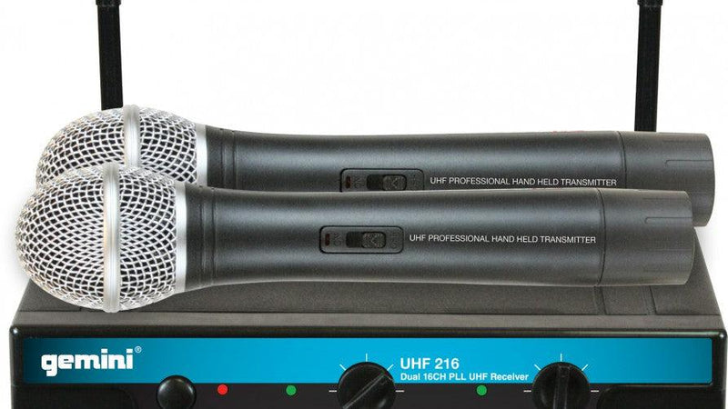 Microfono Gemini Uhf-216M Inalambrico - The Music Site