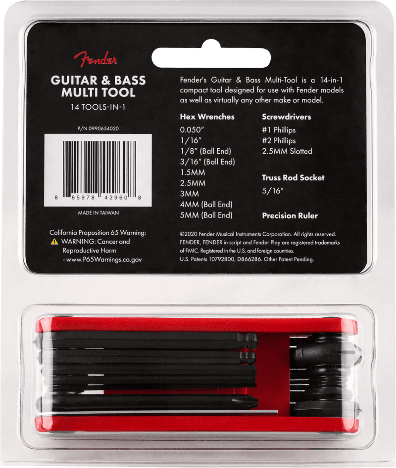 Multiherramienta Fender Para Guit/ Bajo 0990654020 - The Music Site