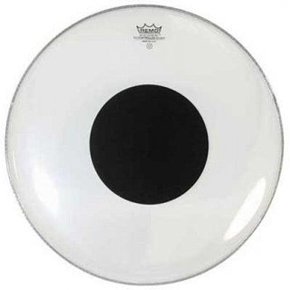 Parche Remo De 10 Punto Negro Transparente - The Music Site