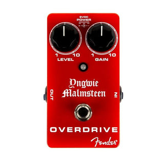 Pedal Fender Guitarra Electrica Malmsteen Overdrive Pedal, Red - The Music Site