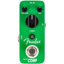 Pedal Fender® Guitarra Electrica Micro Compressor, Green 0234511000 - The Music Site