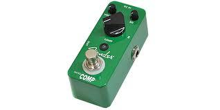 Pedal Fender® Guitarra Electrica Micro Compressor, Green 0234511000 - The Music Site