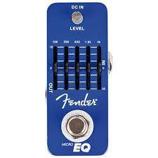 Pedal Fender® Guitarra Electrica Micro EQ, Blue - The Music Site
