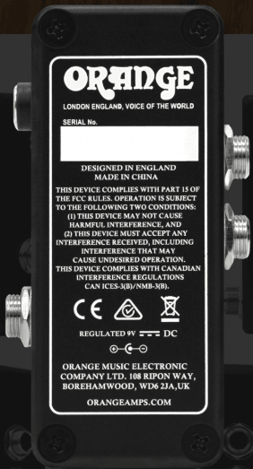 Pedal Orange Guit Elec Interfase D-Pd-Omec-Telepor - The Music Site