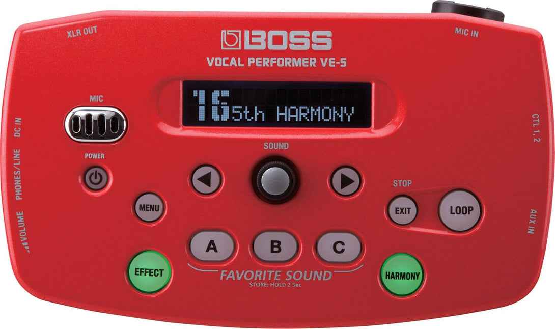 Procesador De Efectos Boss Voz Ve-5-Wh/Rd - The Music Site