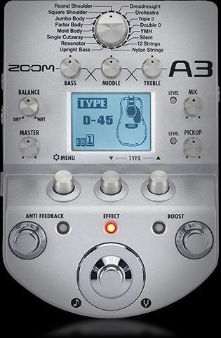 Procesador De Efectos Zoom A3Gl Guit Acustica - The Music Site