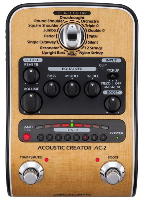 Procesador De Efectos Zoom Ac-2/120Gl Guit Acust - The Music Site