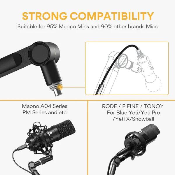 Soporte Maono Microfono Ba90 Boom - The Music Site