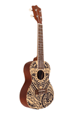 Ukulele Bamboo Concert U-Tribal-Sp - The Music Site