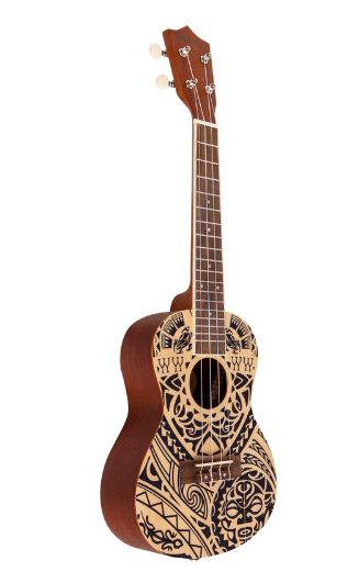 Ukulele Bamboo Concert U-Tribal-Sp - The Music Site