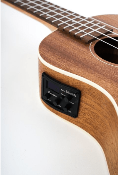Ukulele Bamboo Electroa Concert U-23-Sapele-Q - The Music Site