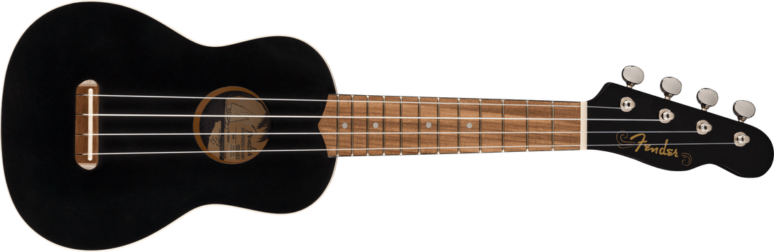 Ukulele Fender Venice Soprano Black 0971610506 - The Music Site