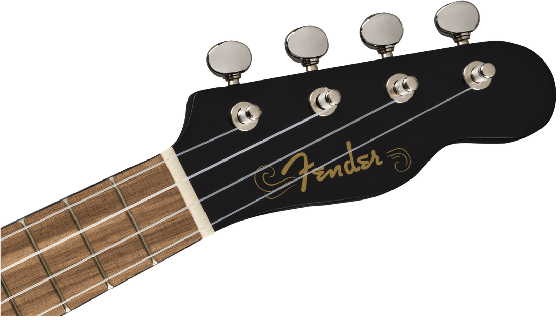 Ukulele Fender Venice Soprano Black 0971610506 - The Music Site