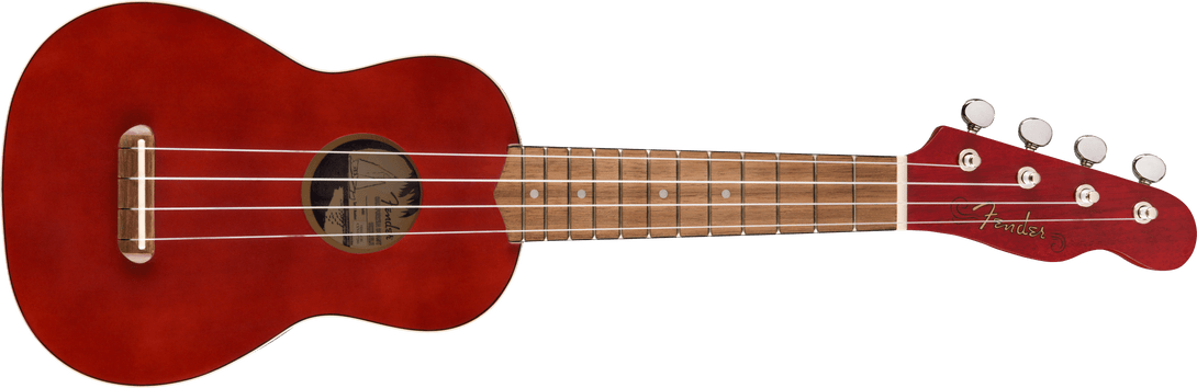 Ukulele Fender Venice Soprano Cherry 0971610590 - The Music Site