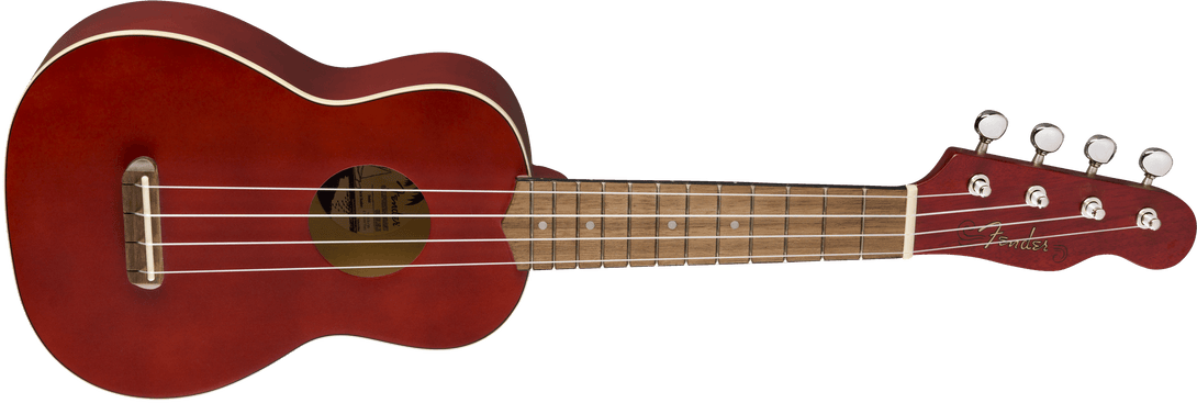 Ukulele Fender Venice Soprano Cherry 0971610590 - The Music Site