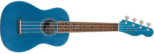 Ukulele Fender Venice Soprano Lpblue 09716610002 - The Music Site